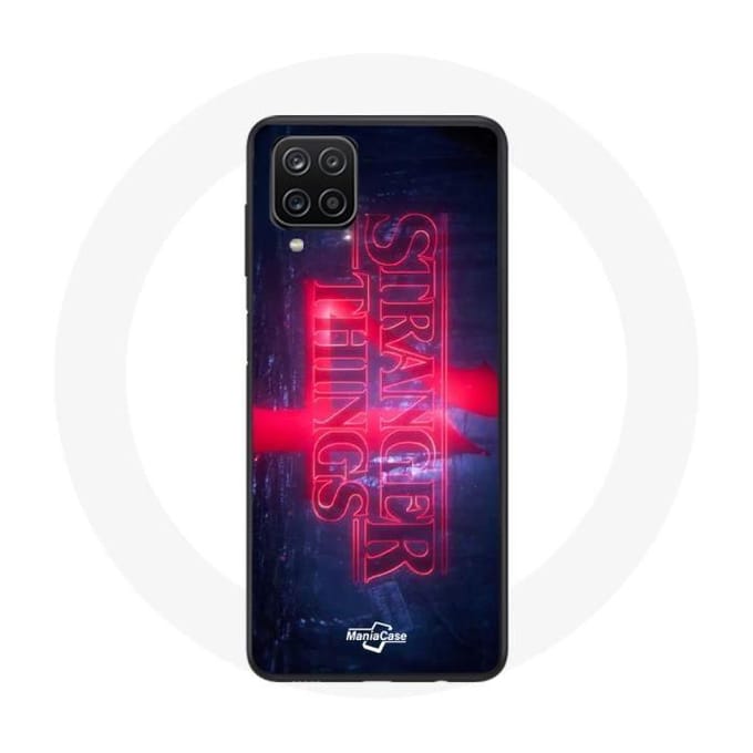 Case voor Samsung Galaxy A12 Stranger Things Logo Transparant Seizoen 4 Trailer 2022
