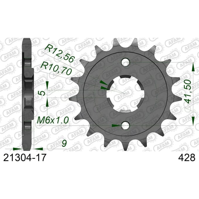 Tandwiel Afam 428 17 dents