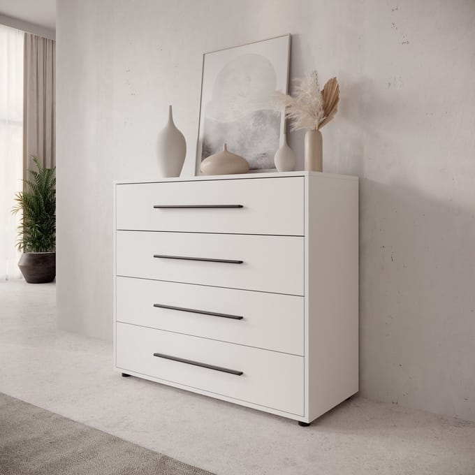 Meubella - Montalo - Ladekast - Wit - 99x40x87 cm