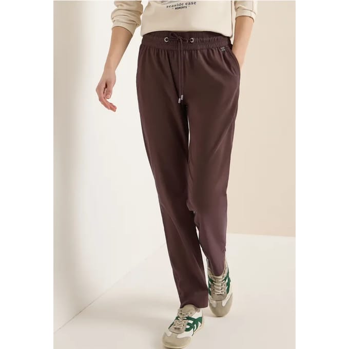 Mid Waist Slim Legs broek in casual fit