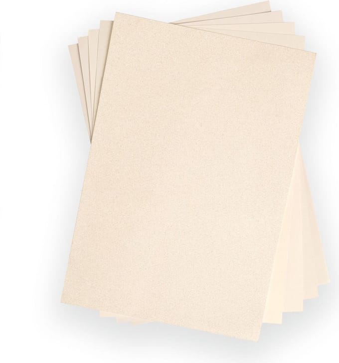 50 vellen Opulent cardstock ivory - Sizzix
