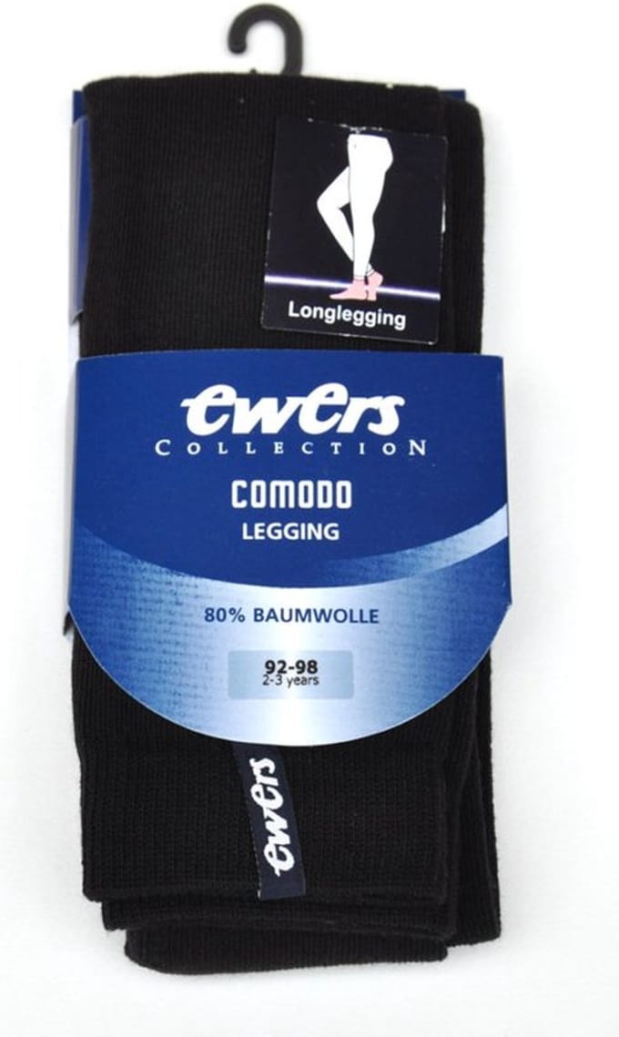 Ewers-Meisjes Legging Uni-Zwart