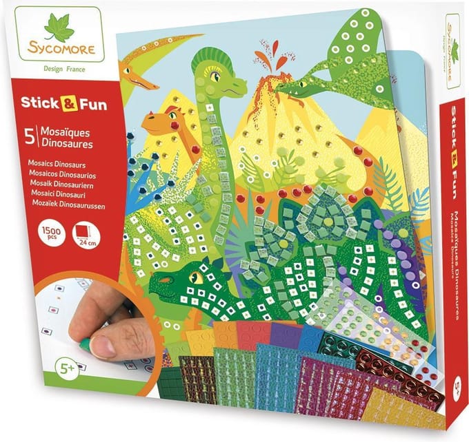 Sycomore mozaïek speelgoed - creatieve dinosaurus knutselset voor kinderen.