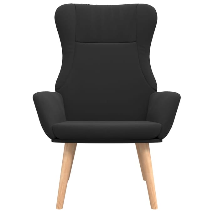 vidaXL - Relaxstoel - stof - zwart