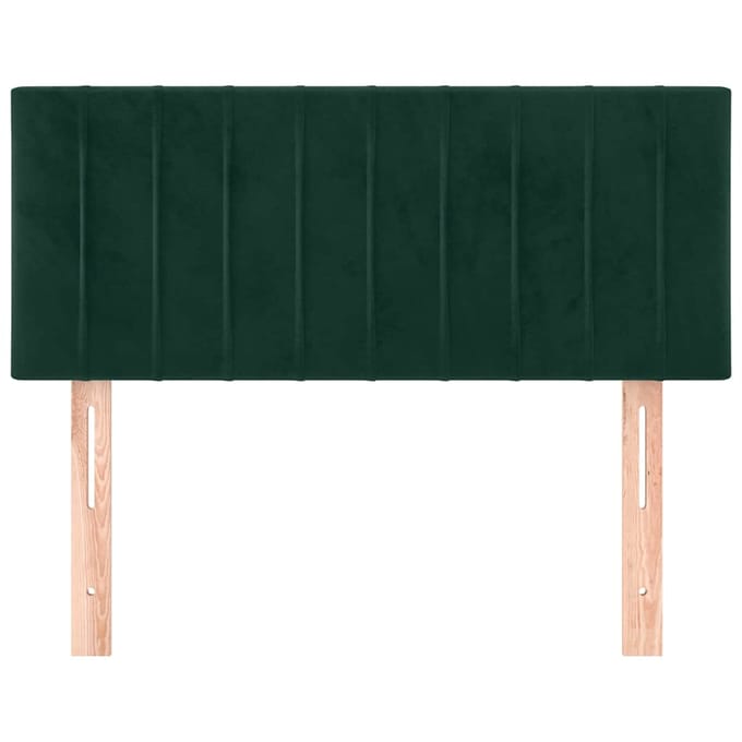 vidaXL - Hoofdbord - 90x5x78/88 - cm - fluweel - donkergroen