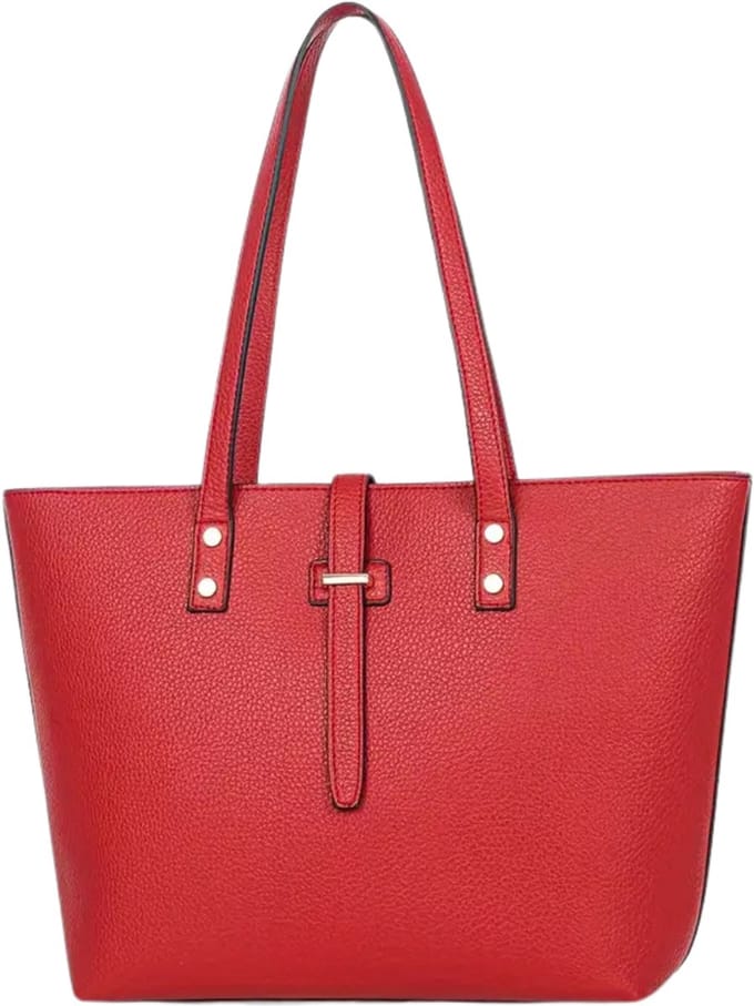 Nivard Handtas Dames - Schoudertas - School - Shopper - Schooltas - Werktas - Rood