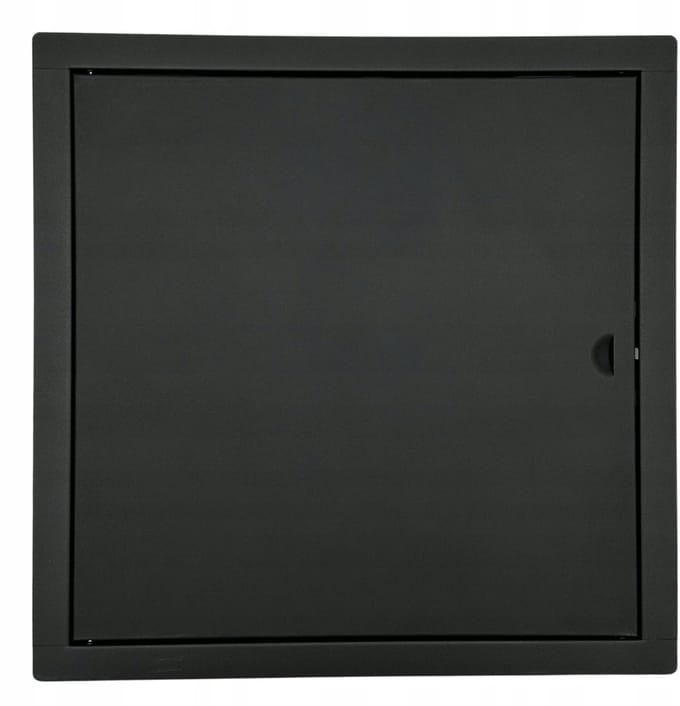 Zwarte Metalen Luik 50x50cm - Toegangsluik met Kliksluiting