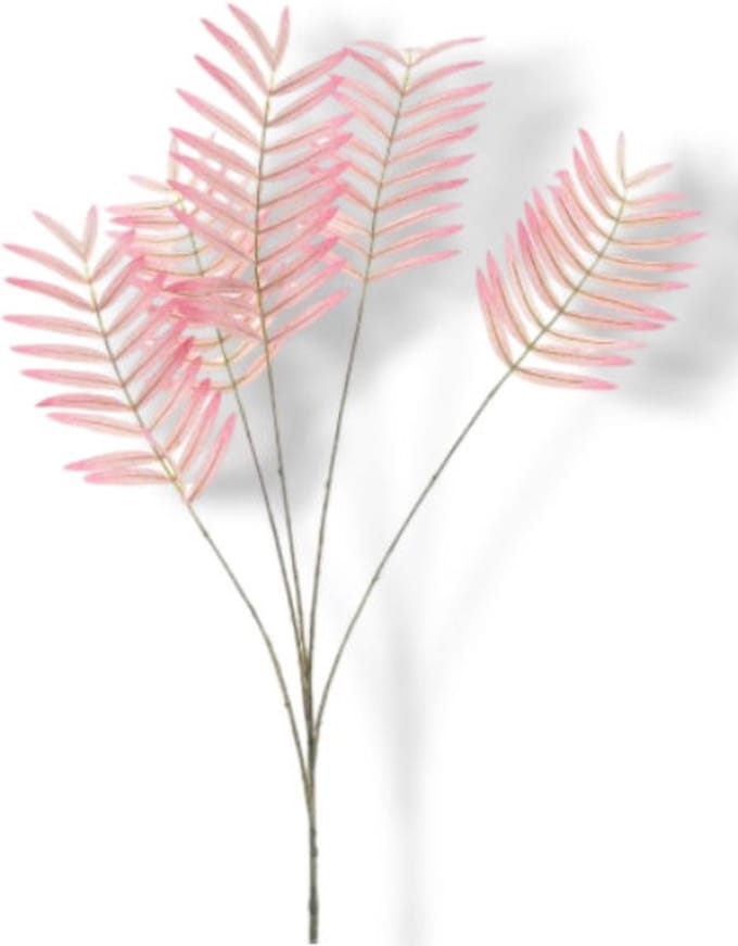 Kunsttak Varen leaf spray Mirja pink 93 cm Buitengewoon de Boet