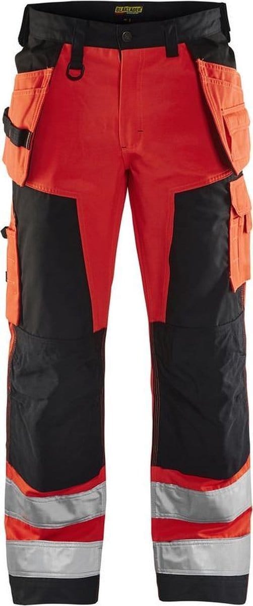 Blaklader Werkbroek High Vis 1568-1811 - High Vis Rood/Zwart - D104