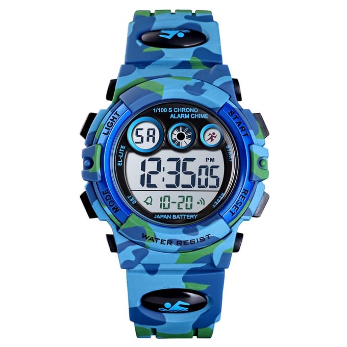 Horloge Jongens - Chronograaf - Alarm - Blauw