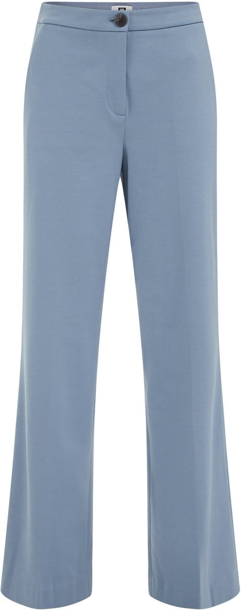 WE Fashion Dames wide leg pantalon met stretch