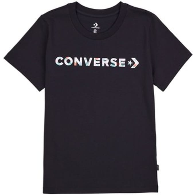 T-shirt Korte Mouw Converse Floral Logo Graphic