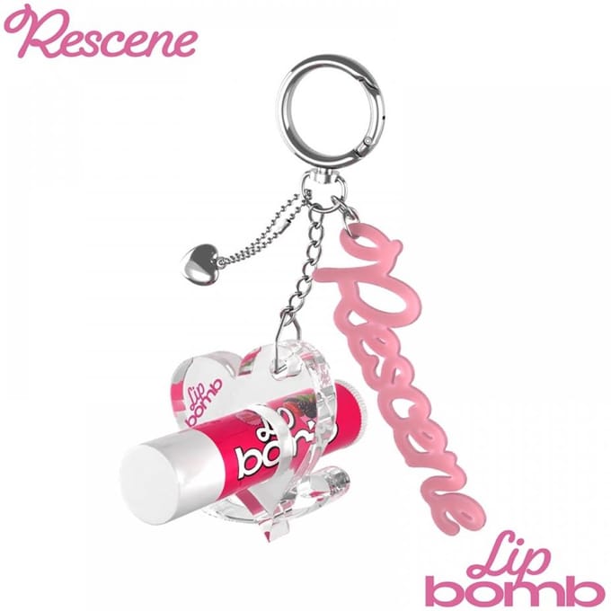 Rescene Acryl Lipbalsem Sleutelhanger Houder pink