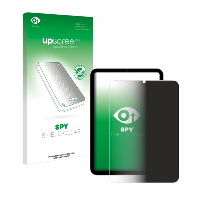 upscreen - privacy screenprotector voor Apple iPad Mini 7 WiFi 2024 - Folie Beschermfolie Blauwlichtfilter