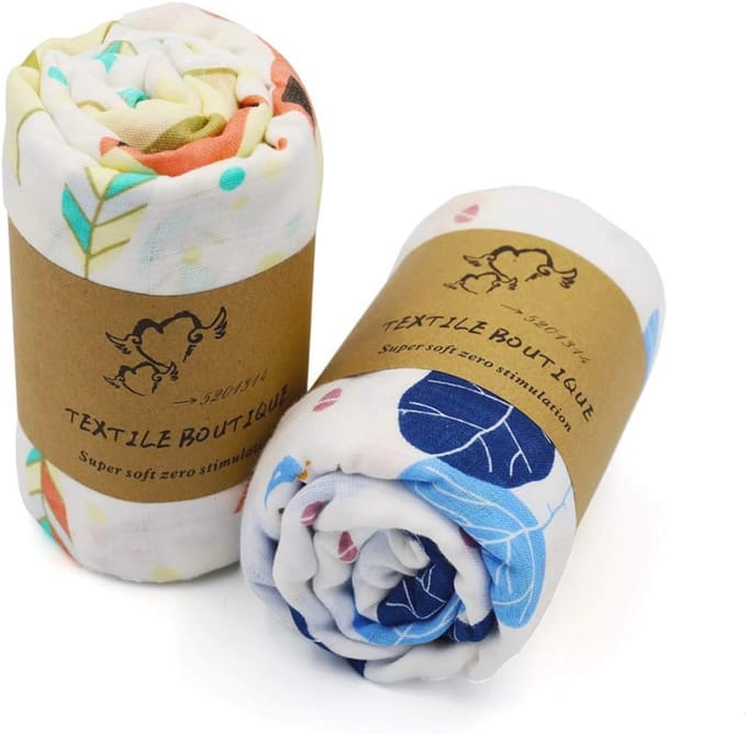 Grote Baby Mousseline Swaddle Deken en Washandjes - 2 Pack
