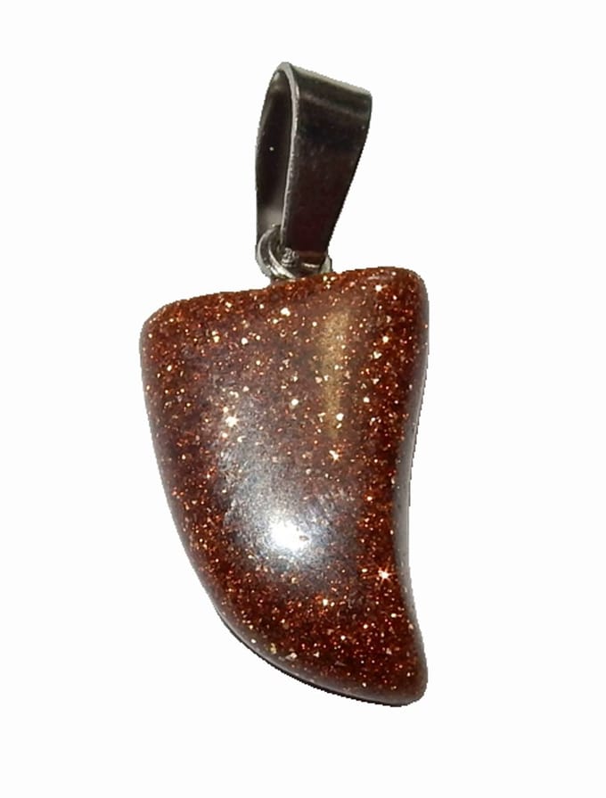 Tand Hanger Goudsteen Rood