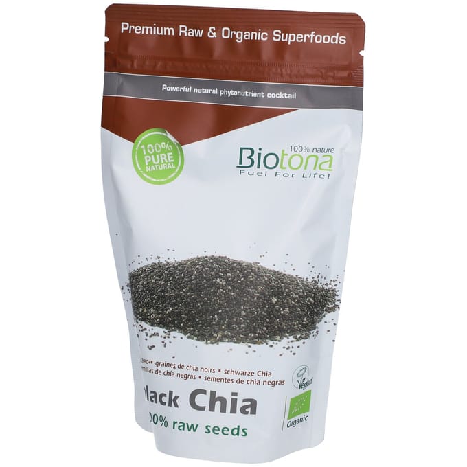 Biotona Black chia raw seeds bio 400 Gram