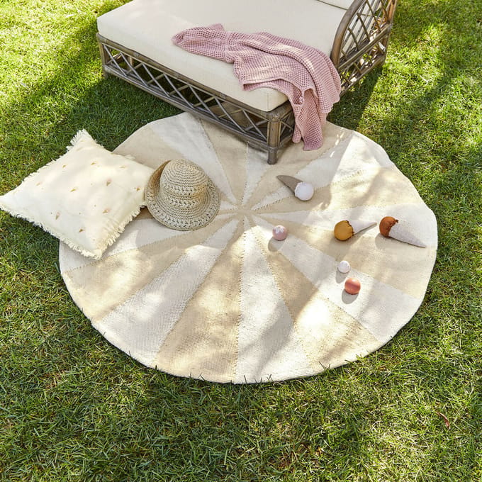 LOBERON Vloerkleed voor binnen en buiten Wobbilo beige/crème
