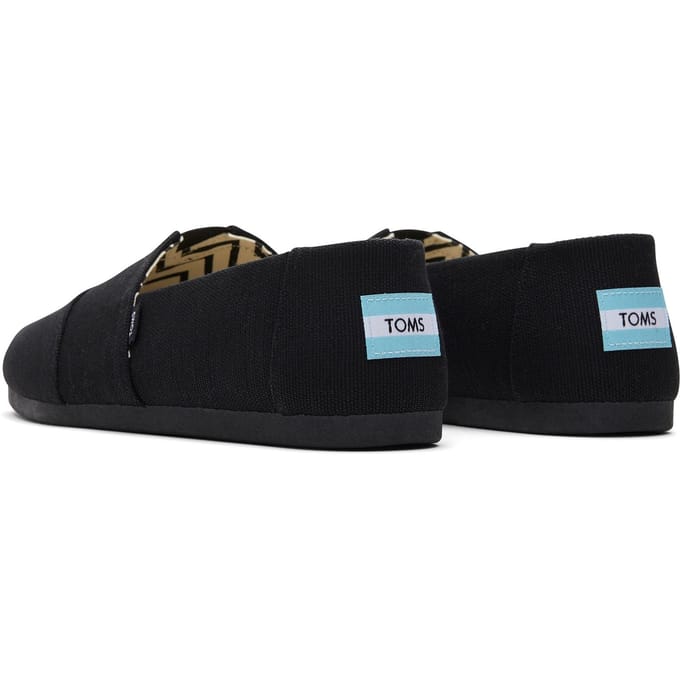 TOMS Alpargata Classic Katoenen Zwarte Espadrilles Voor Mannen