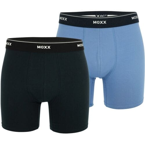 MEXX Set van 2 heren boxers (Donkerblauw/blauw, M)