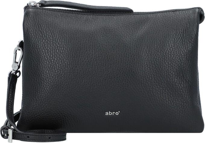 abro Adria Schoudertas Leer 24 cm - Dames - black-nickel