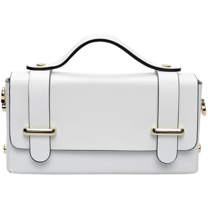 Isabella Rhea Wit Rundleer Tas