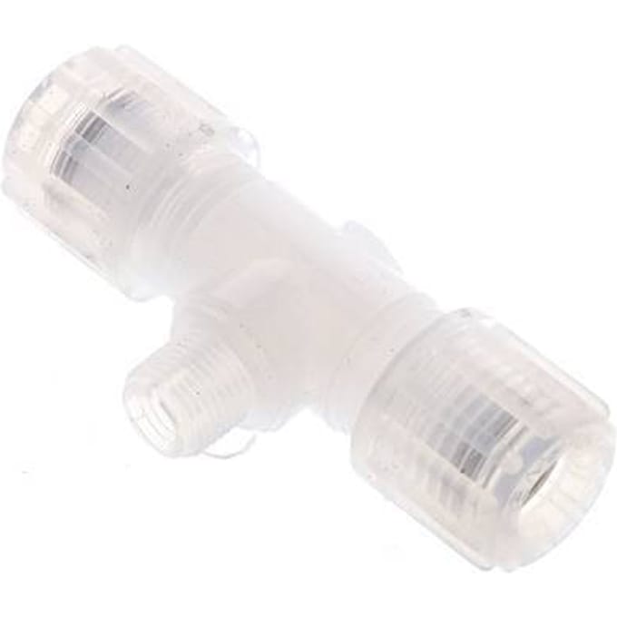 8X6Mm & G1/8'' PFA T-Vormige T-Stuk Snij Fitting Met Buitendraad 10 Bar