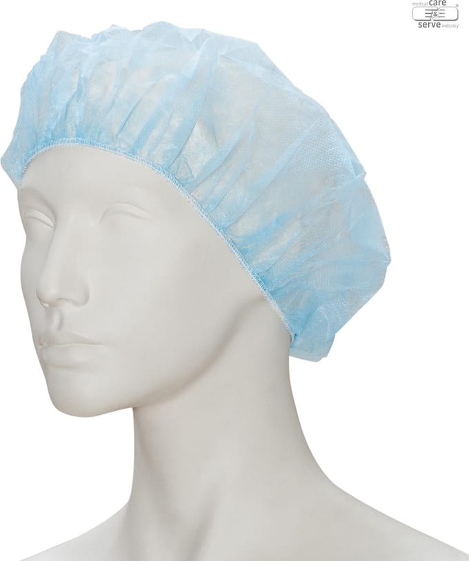Blauw Haarnetje Non Woven - 100 stuks - 52cm