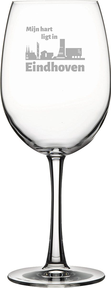 Gegraveerde Rode wijnglas 58cl Eindhoven