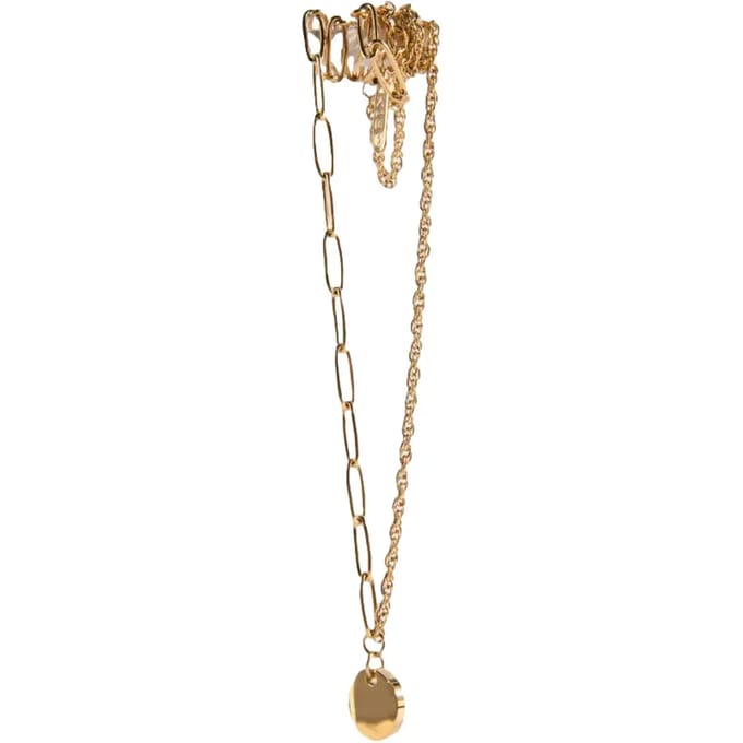 Collier met verlengde schakels en zonnebloem hanger dames 24 Colours