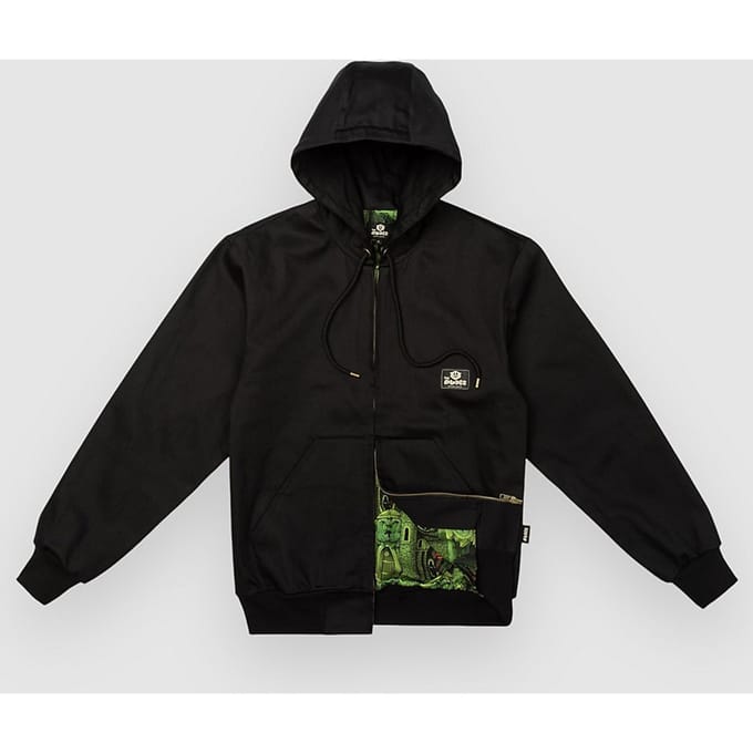 The Dudes Classic Hooded Jas zwart