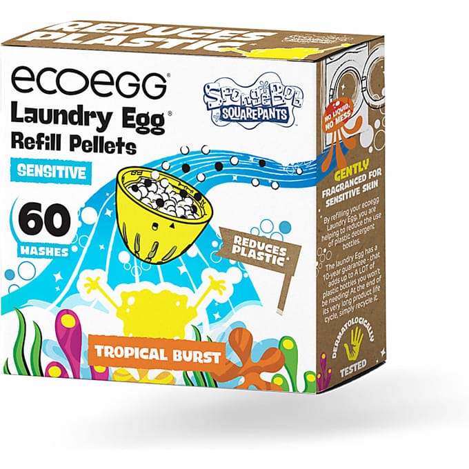 Ecoegg SpongeBob Wasbal Sensitive Refill Pellets 60 wasbeurten - ...