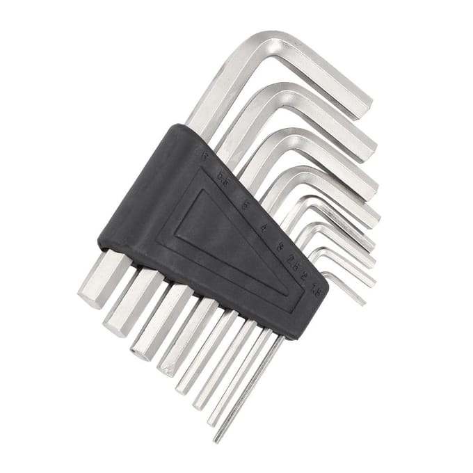 8 STUKS Gitaar Inbussleutel Set 1.522.53455.56mm voor Borg Zeskantschroeven white