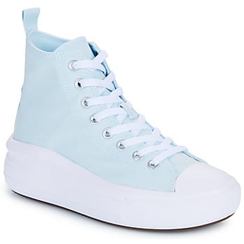 Converse Junior Chuck Taylor All Star Move Platform sneaker van canvas - Licht blauw - Maat 36