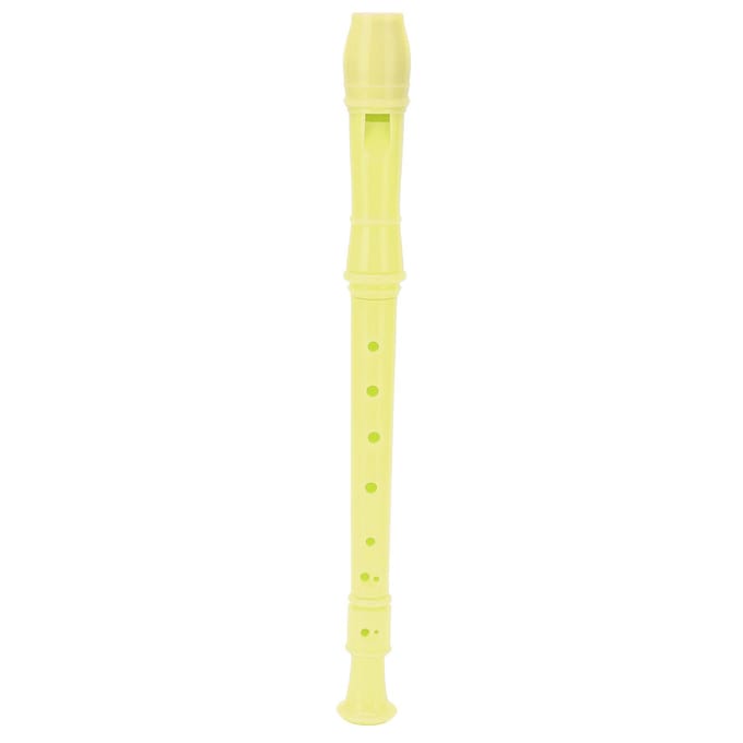 Instrument Flûte à Bec ABS 8 Trous Flûtes Soprano pour Jardins d'enfants Écoles Élémentaires Jaune jaune