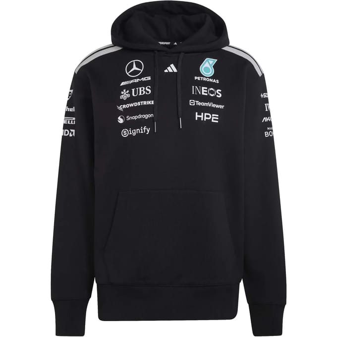 Adidas Performance Mercedes - Amg Petronas Formula 1 Team Driver Sweatshirt Met Capuchon - Heren - Zwart