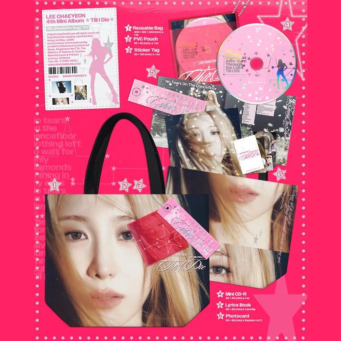 Lee Chaeyeon   TIll I dIe   mInI Album Vol. 4  Md  Sac Réutilisable  Ver.