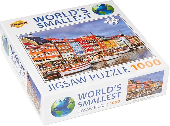 1000 Stukjes Puzzel - Legpuzzel Stadsgezicht - Ontspannend Tijdverdrijf - Compact Formaat - 18 x 6 cm