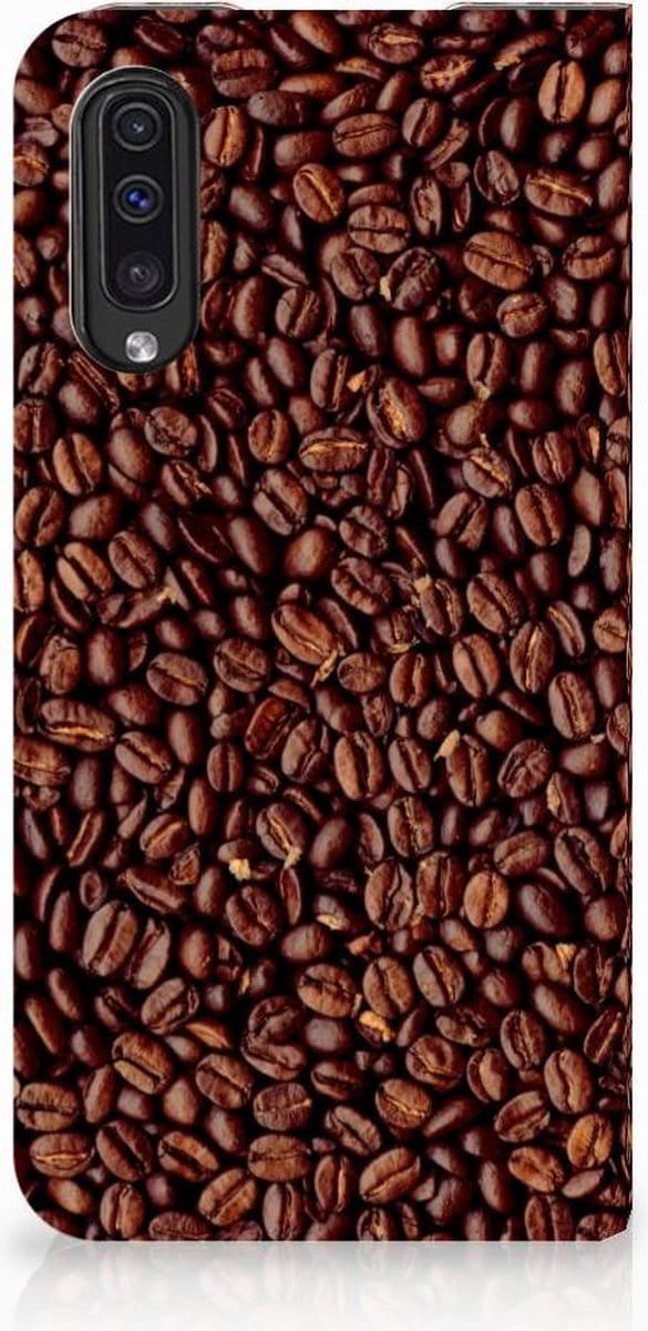 Samsung Galaxy A50 Flip Style Cover Koffiebonen