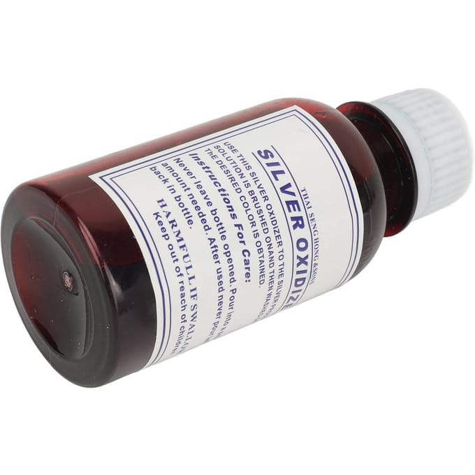 Solution oxydante pour argent, 100 ml, liquide oxydant pour bijoux rétro style vintage white