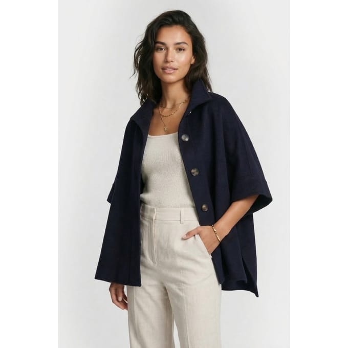 ALTER EGO Ivy Wool Jacket Navy Taglia: M | Poncho Outlet | Donna | Blu