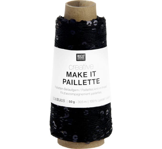 Rico Design Creative "Make It Paillette" - Zwart