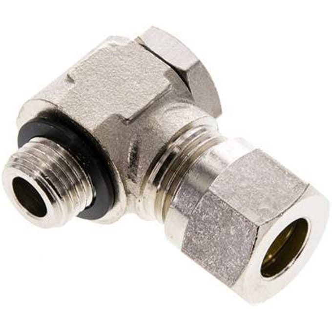 10L & G1/4'' Vernikkeld Messing Swivel Joint Snijringkoppeling Buitendraad 115bar Draaibaar ISO 8434-1