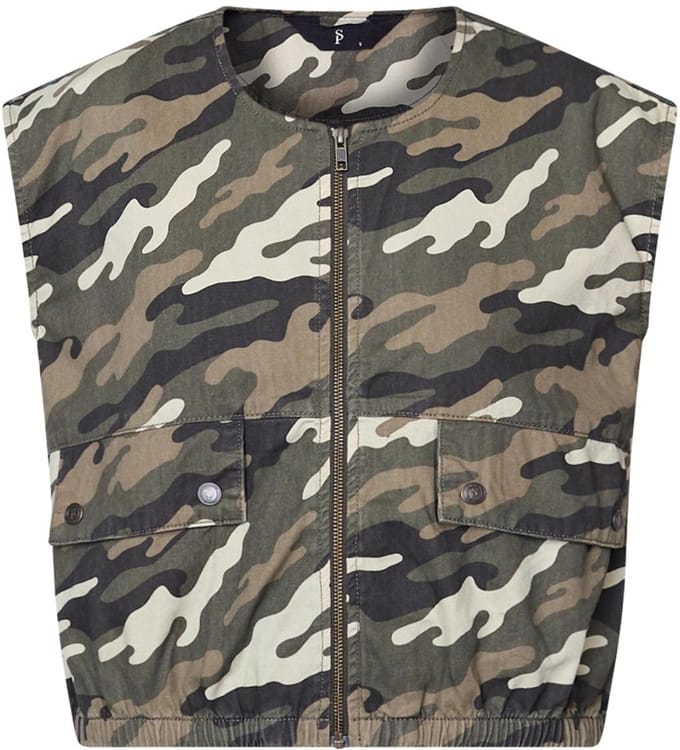 SisterS point Gilet Garwin Ve6 20065 Camouflage Dames Maat - S