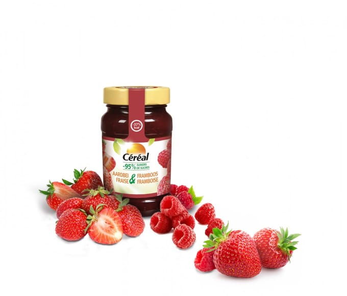 Céréal Jam Aardbei & Framboos - 6 x 270 gr - Voordeelverpakking
