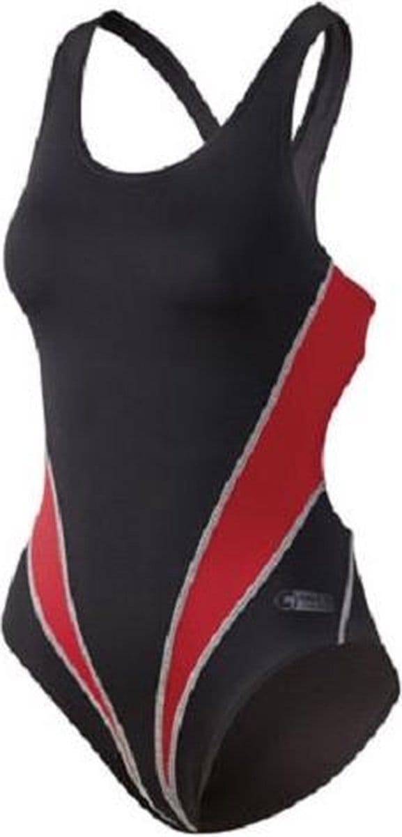 Beco Badpak Competition Dames Polyester Zwart/rood Maat 36