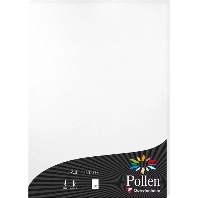 Stuifmeel van Clairefontaine Papier DIN A4, parelmoerwit