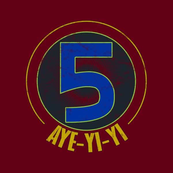 Power Rangers Alpha-5 Logo Men's T-Shirt - Bordeaux - M
