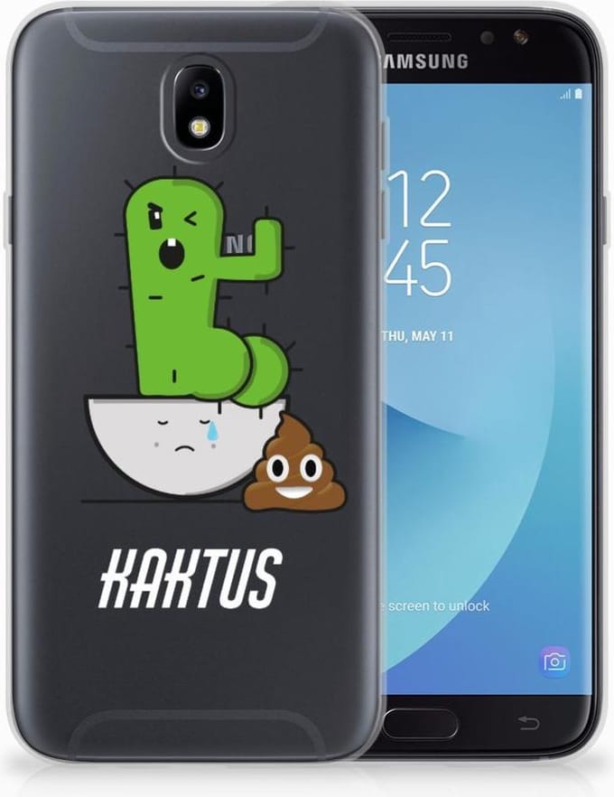 Samsung Galaxy J7 2017 | J7 Pro Telefoonhoesje met Naam Cactus Poo