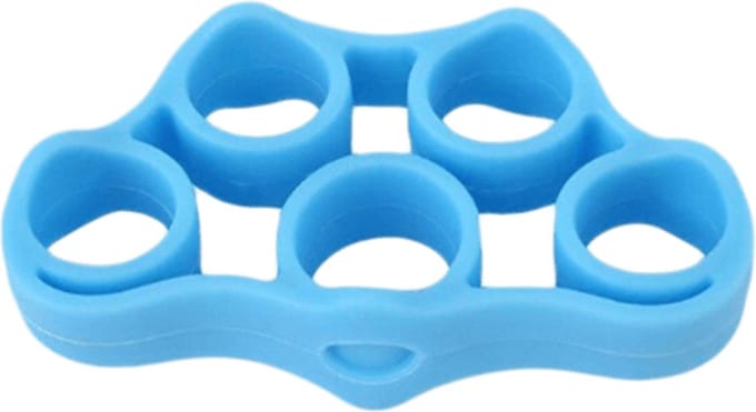 DW4Trading Siliconen Vingertrainer - Grip Trainer - Resistance Trainer - 3 kg - Lichtblauw
